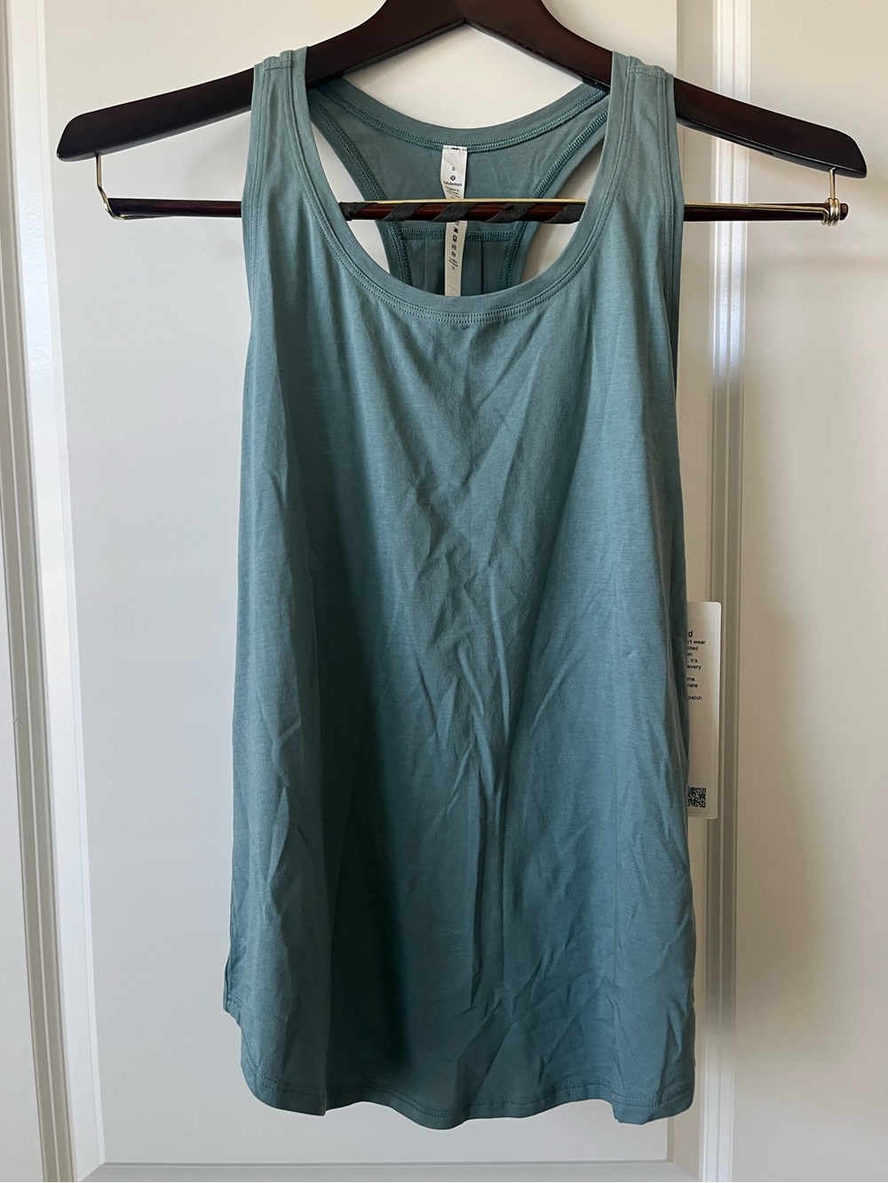 Lululemon Love tank -pleated - Tidewater Teal